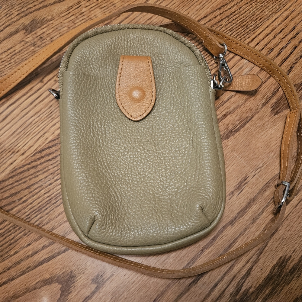 DIVINA FIRENZEMADE IN ITALY LEATHER CROSSBODY BAG